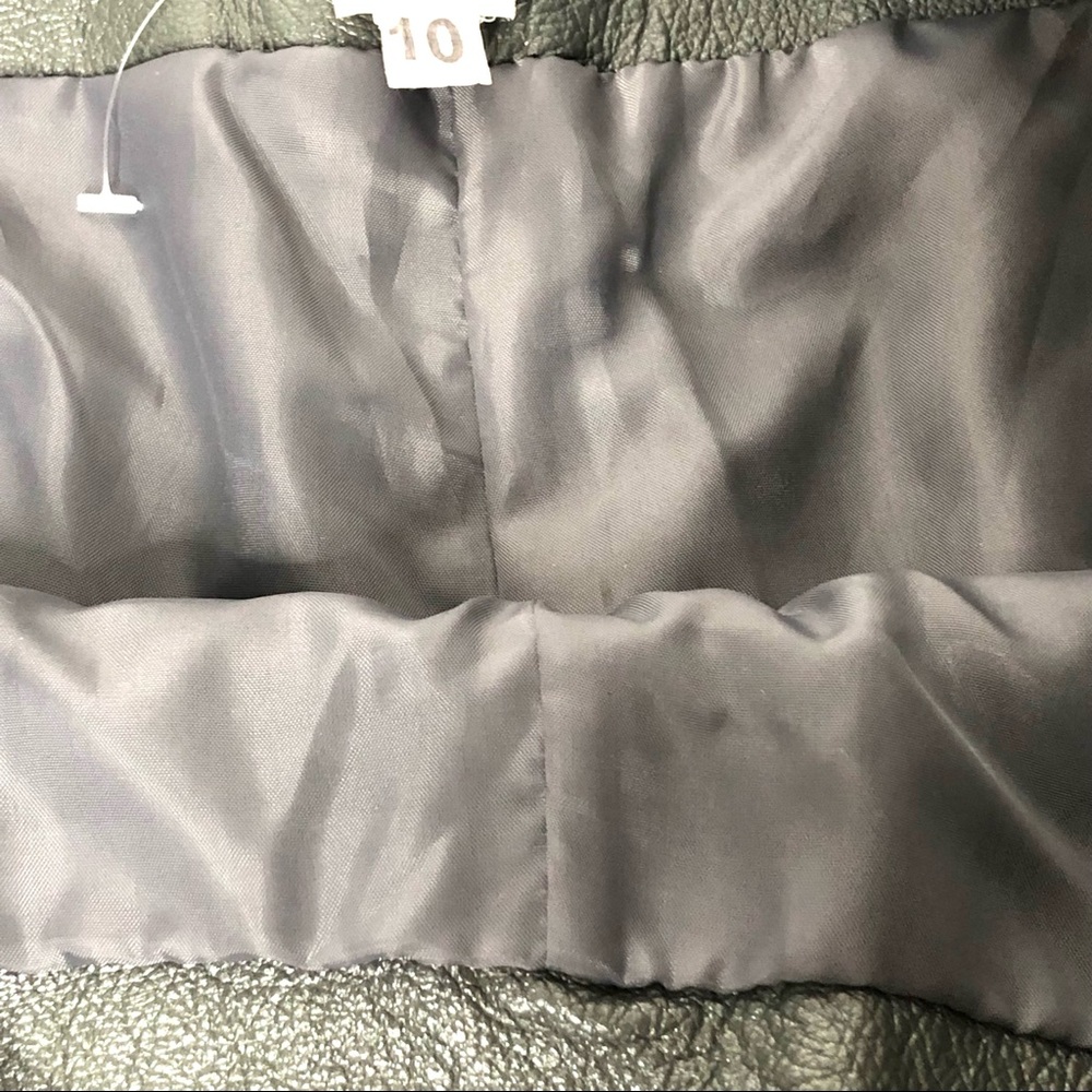 Women’s Suit Bagatelle Grey Leather Sz 10 - Picture 14 of 16